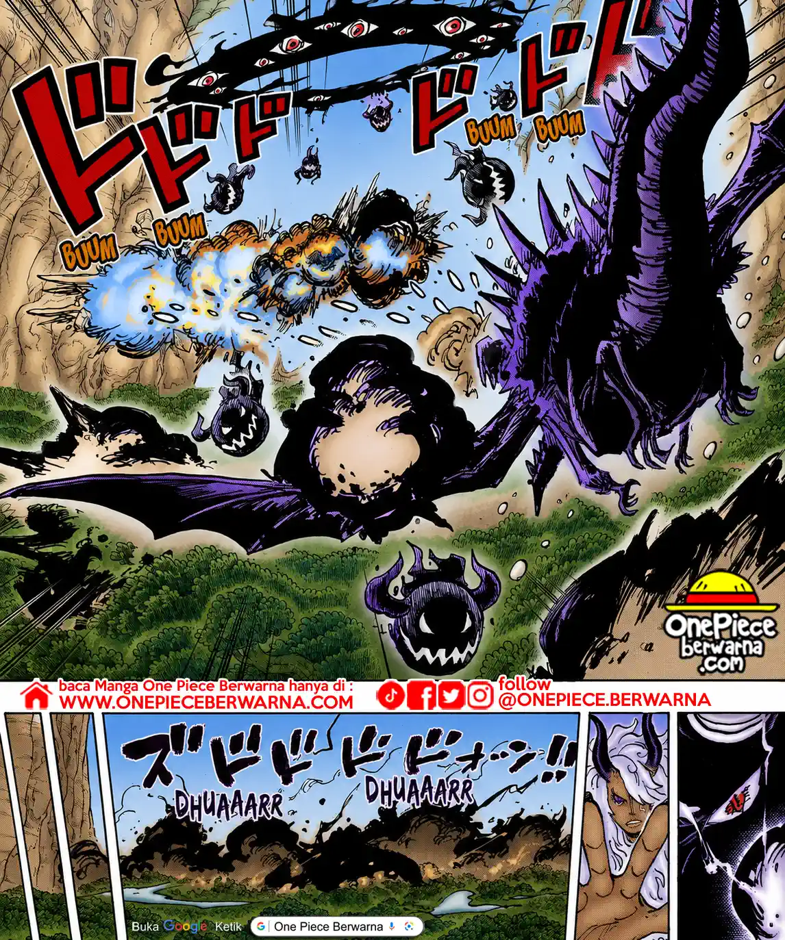 One Piece berwarna 1182 1183 1184 bahasa indonesia